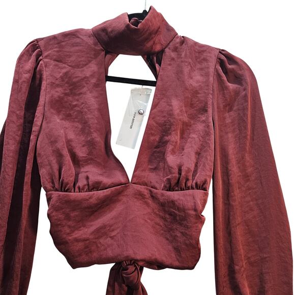 Urban Outfitters Women's Blouse Long Sleeve Boho XS NWT - Picture 2 of 9